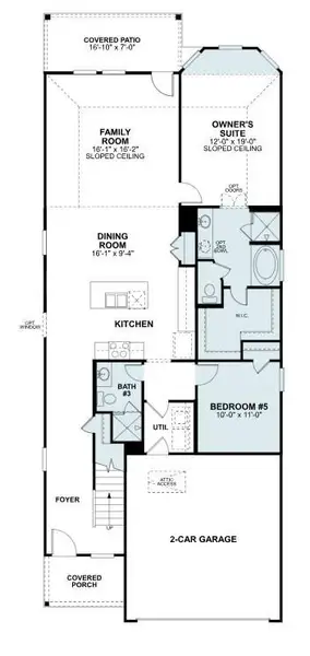 2D floor plan layout of this home in Marvida, Cypress, TX (Image 4).
