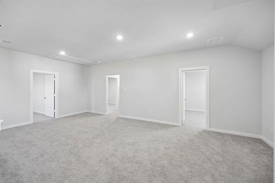 Game Room in the Mesquite home plan by Trophy Signature Homes – REPRESENTATIVE PHOTO