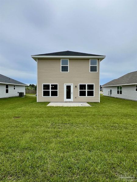 Exterior details and patio area of a home in Allison Acres, Cantonment (Image 2).