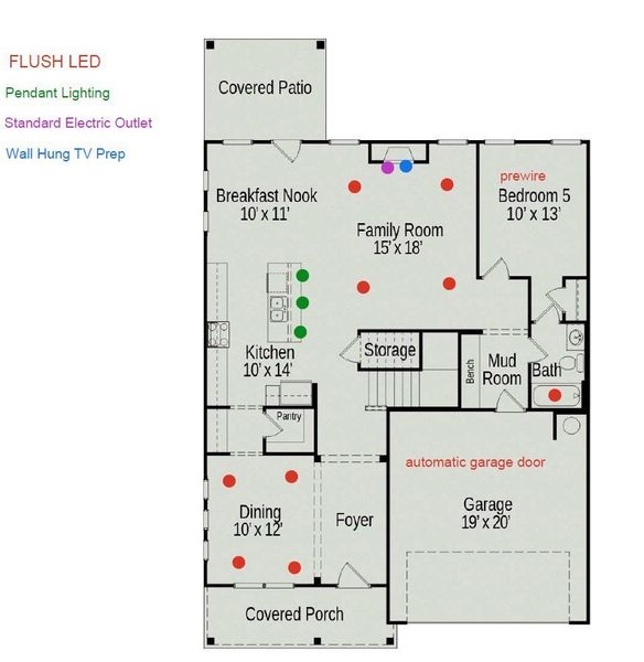 2D floor plan layout of this home in Stratford Station, Lebanon, TN (Image 3).