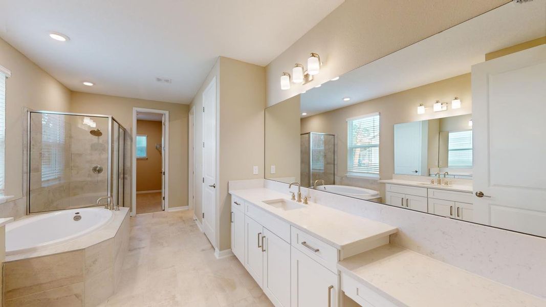 Representative furnished interior of a home built from the Barbuda by Taylor Morrison in Headwaters at Lofton Creek, Yulee (Image 14).