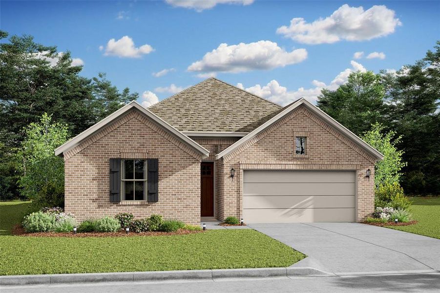 Gorgeous Boise home design in elevation RA built by K. Hovnanian Homes in the master planned community of Marvida. (*Artist rendering used for illustration purposes only.)