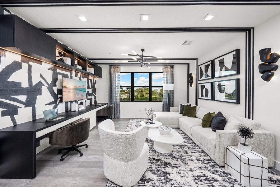Representative furnished interior of a home built from the Celestia by GL Homes in Apex at Avenir, Palm Beach Gardens (Image 12). Representative furnished interior of a home built from the Celestia by GL Homes in Apex at Avenir, Palm Beach Gardens (Image 12).