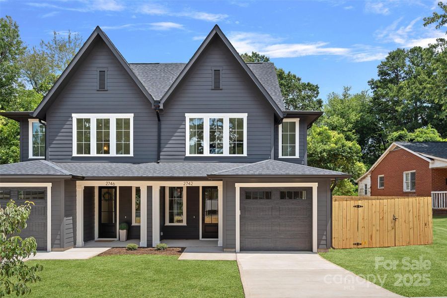 Front exterior of a new home in , Charlotte, NC, highlighting curb appeal (Image 2).