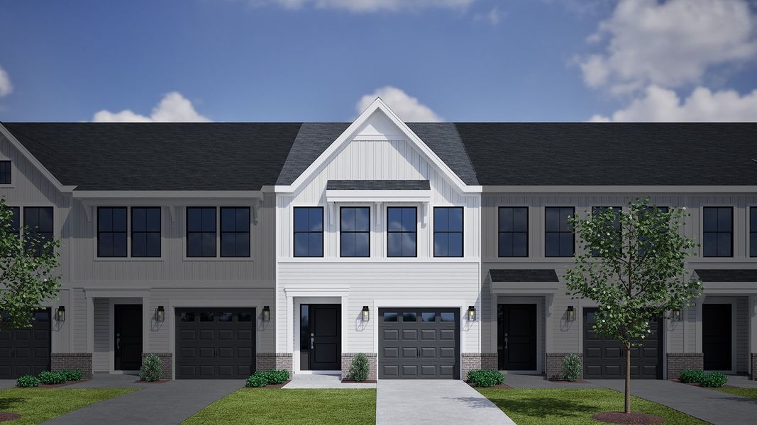 Representative exterior photo of a completed home built from the Dahlia - Genesis Value Collection by Mungo Homes in Edwards Station, Taylors, SC (Image 21).