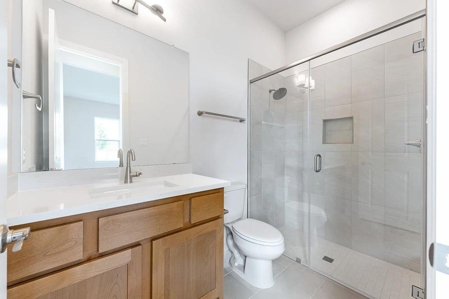 Furnished interior view inside a new home in Lariat - 80', Liberty Hill (Image 5).