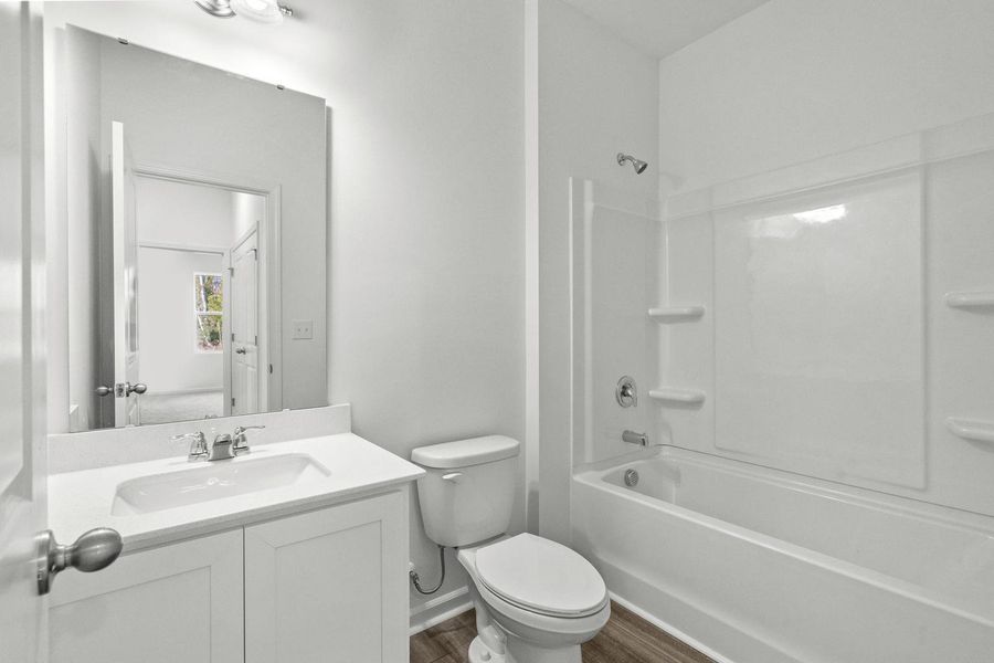 Furnished interior view inside a new home in Crossing at Givhans, Ridgeville (Image 3).