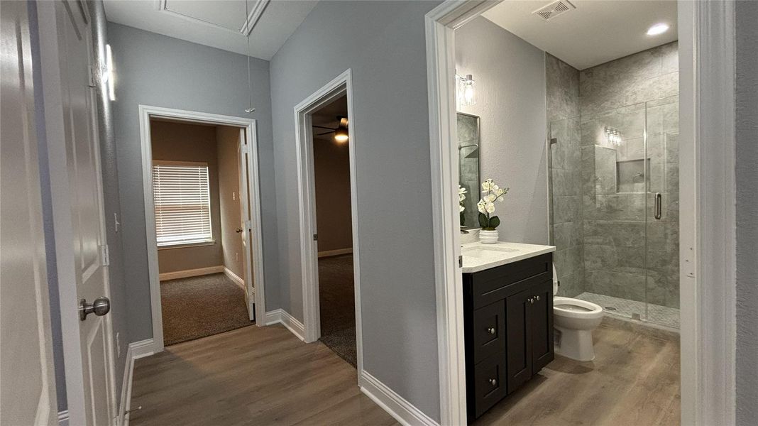 Furnished interior view inside a new home in Hill & Dale Ranch, Splendora (Image 7).