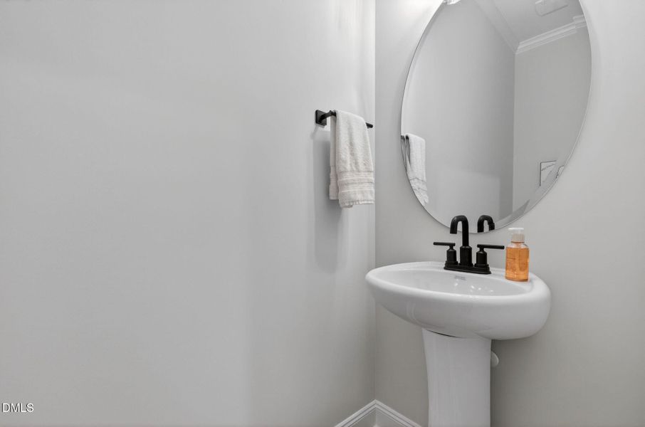 Half bath on first floor