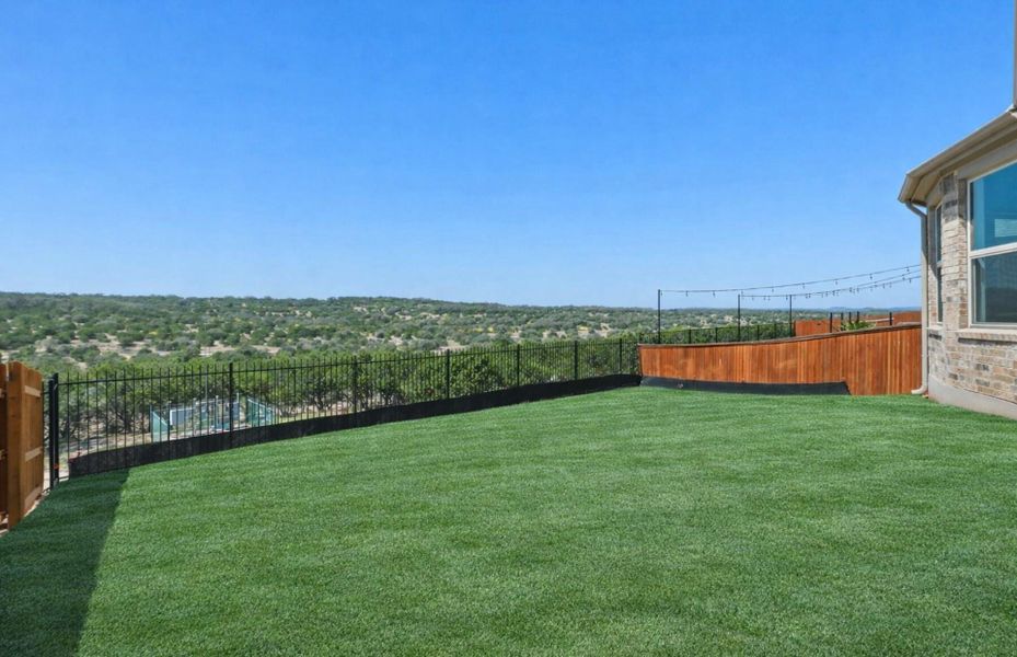 Exterior details and patio area of a home in West Cypress Hills, Spicewood (Image 2). Exterior details and patio area of a home in West Cypress Hills, Spicewood (Image 2).