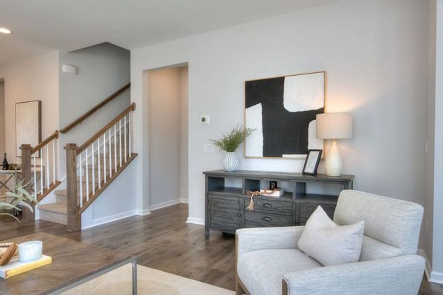 Representative furnished interior of a home built from the Tate by True Homes in Heritage Hall, Statesville (Image 13).