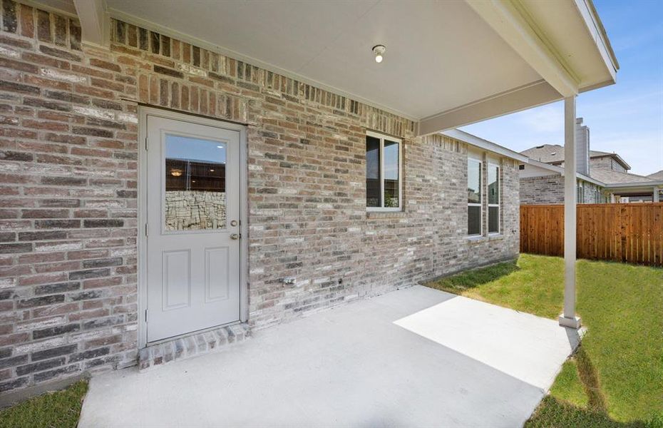 Oversized covered patio