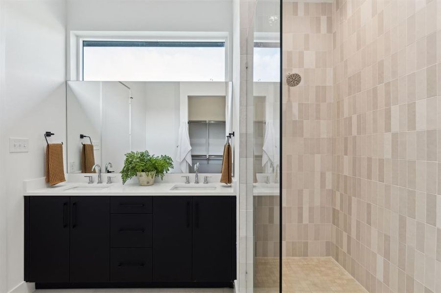 Furnished interior view inside a new home in , Dallas (Image 10).