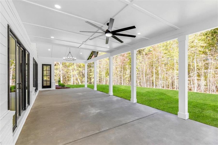 Exterior details and patio area of a home in , Newnan (Image 4). Exterior details and patio area of a home in , Newnan (Image 4).