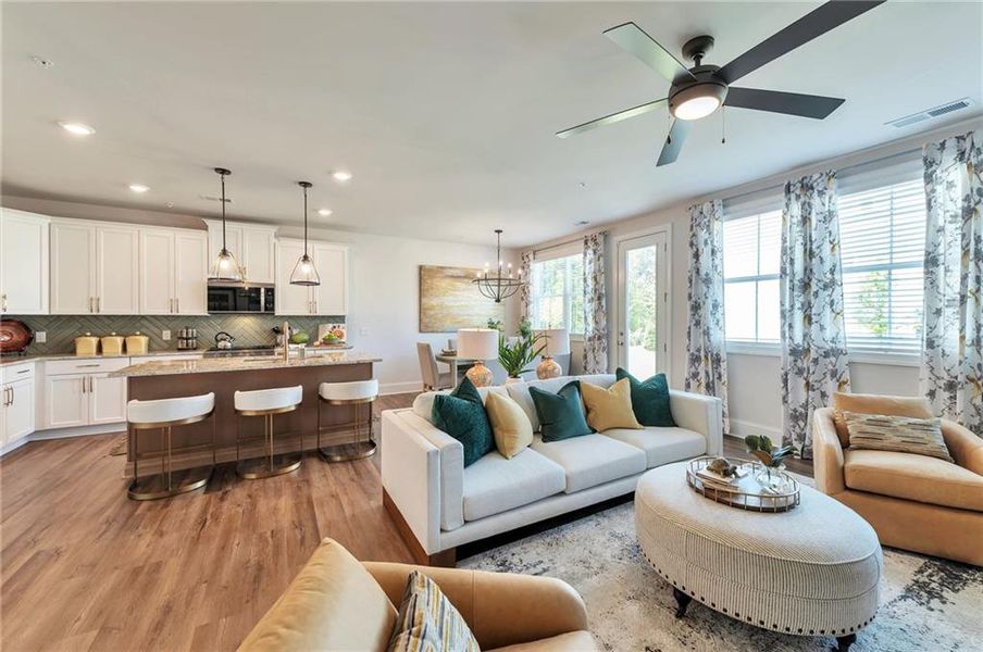 Furnished interior view inside a new home in , Marietta (Image 28).