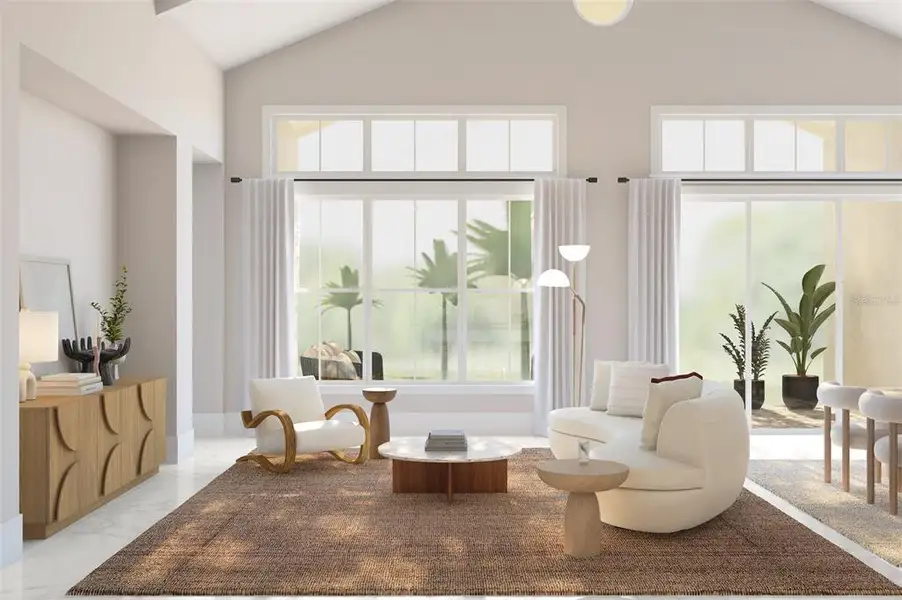 Furnished interior view inside a new home in Preserve at Deer Lakes, Sanford (Image 2). Furnished interior view inside a new home in Preserve at Deer Lakes, Sanford (Image 2).