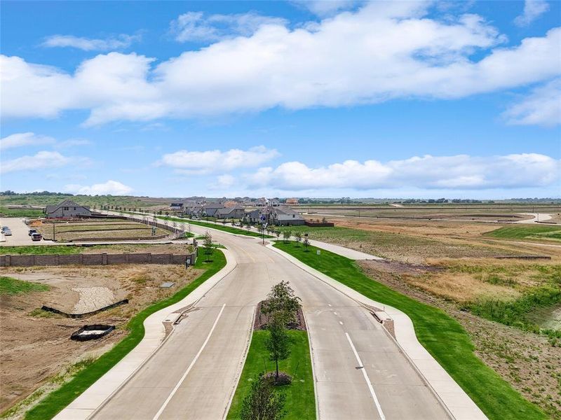 View of road with a rural view