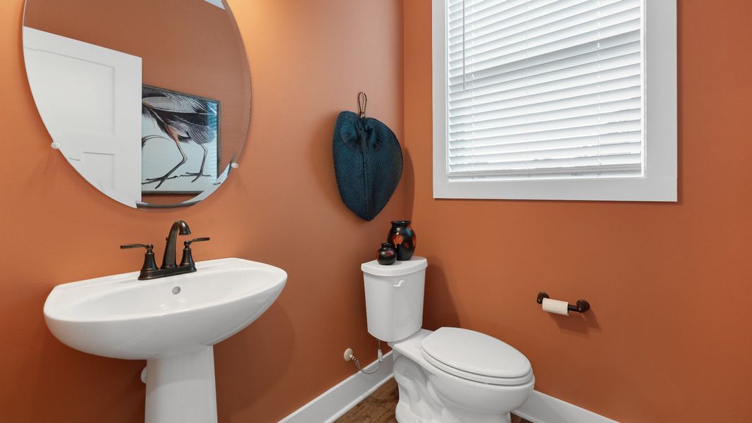 Powder Room of the Rochester Design by DRB Homes