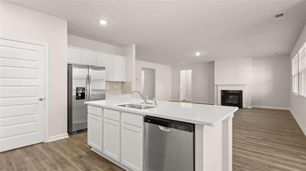 Furnished interior view inside a new home in Preserve at Dove Creek, Statham (Image 11).