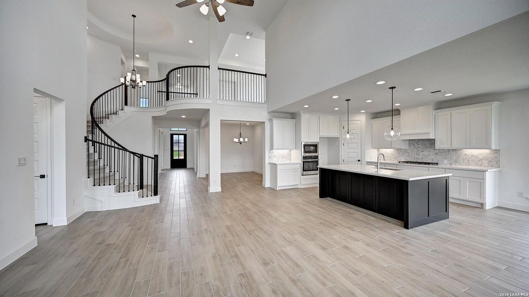 Furnished interior view inside a new home in Haby Hill, San Antonio (Image 11).