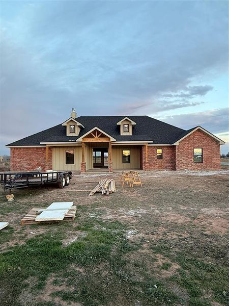 In-progress construction of a new home in , Tuscola, TX (Image 3).