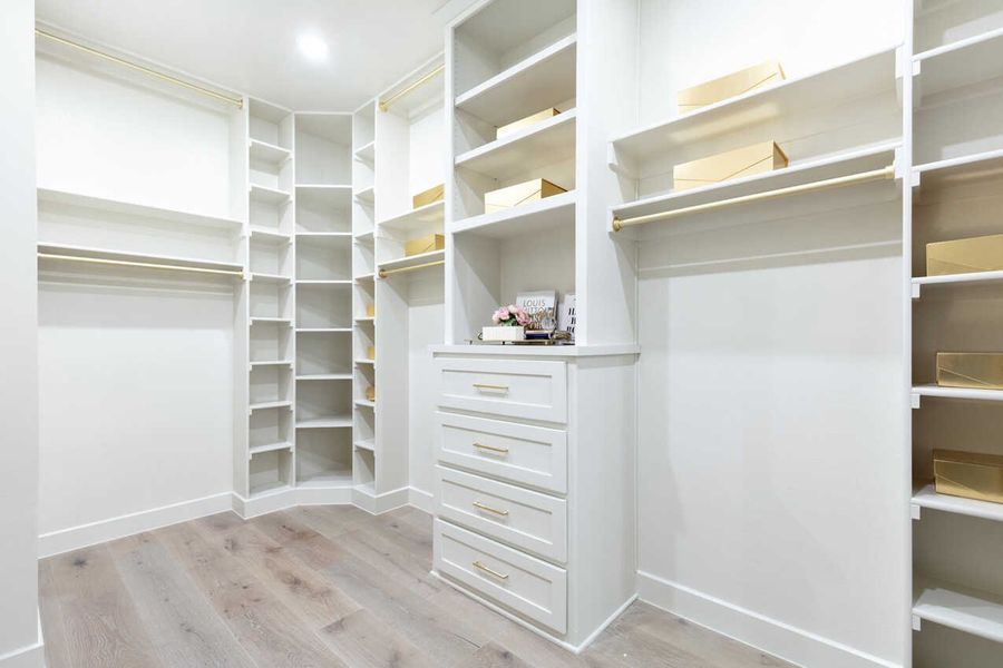 Representative Primary Closet - some options shown