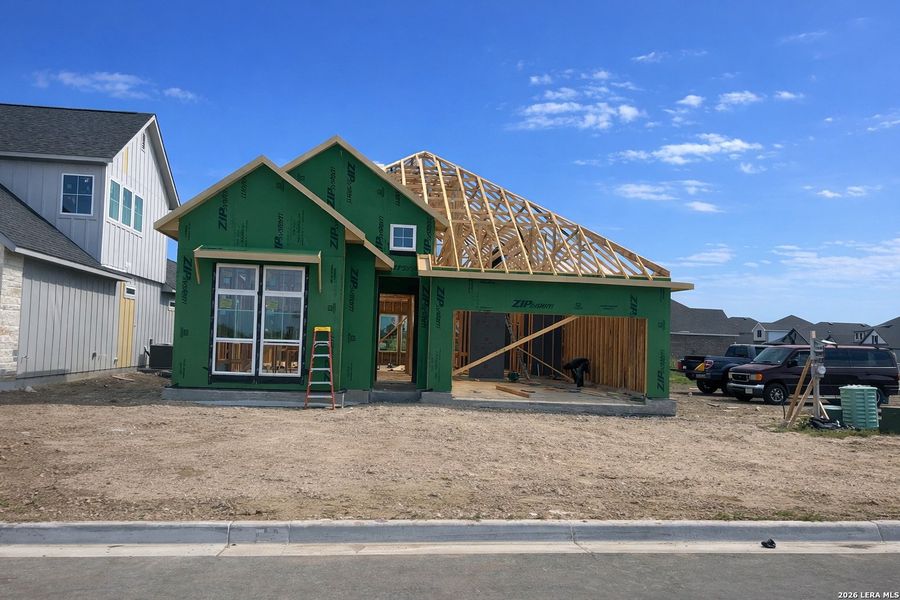 In-progress construction of a new home in , Castroville, TX (Image 4).