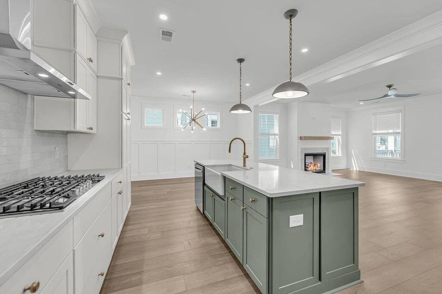 Furnished interior view inside a new home in Central Park, Charleston (Image 7).