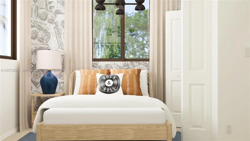 Furnished interior view inside a new home in Luminara, Miami (Image 14).