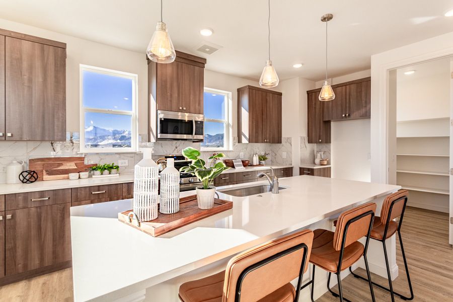Representative furnished interior of a home built from the Tristyn by Lokal Homes in Victory Ridge, Colorado Springs (Image 5).