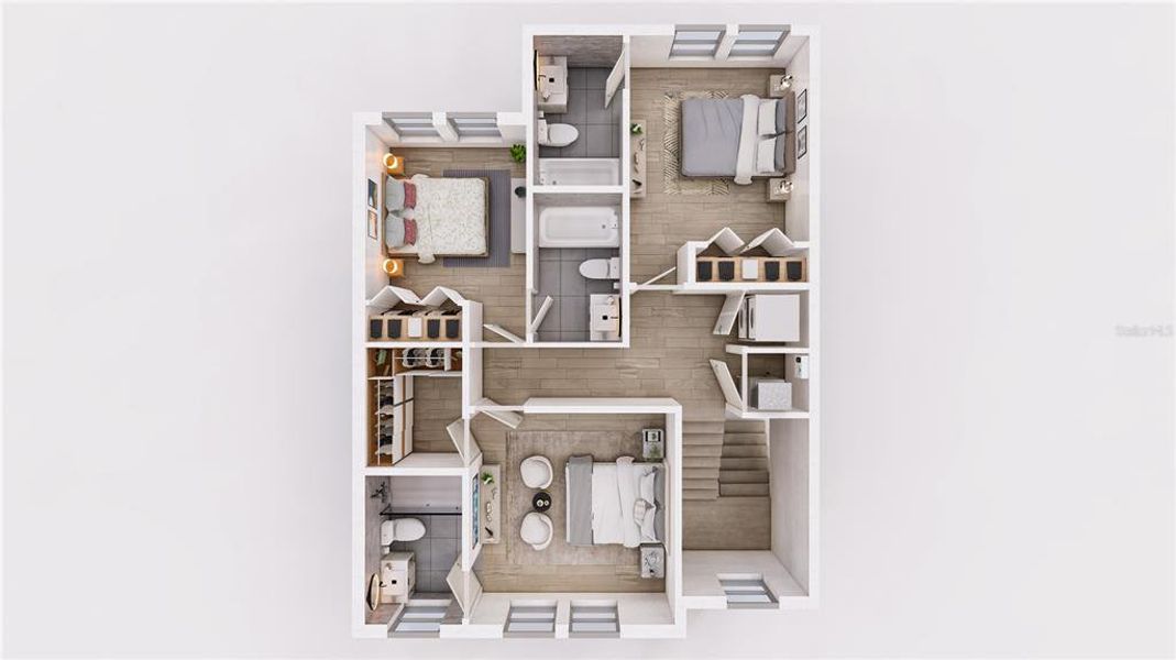2D floor plan layout of this home in , St. Petersburg, FL (Image 44).