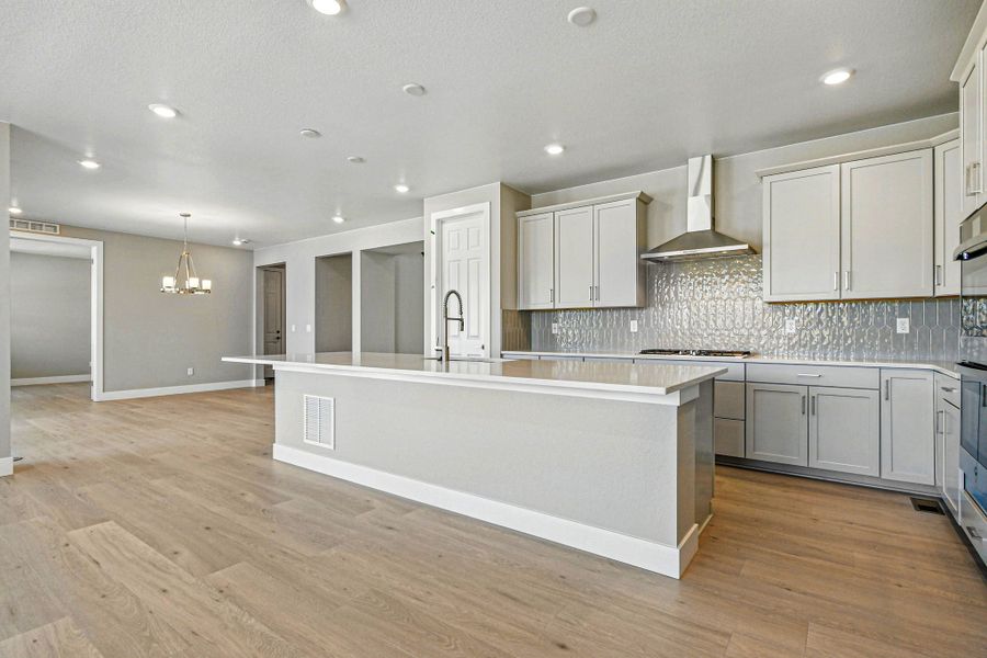 Furnished interior view inside a new home in Trailstone, Arvada (Image 12).