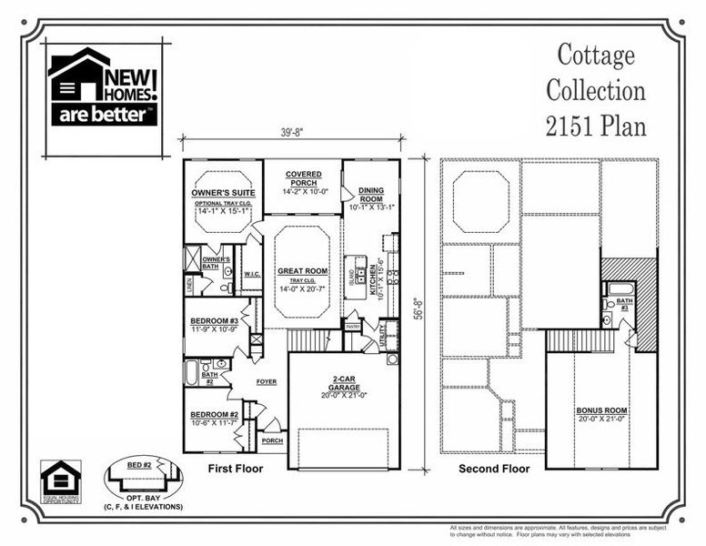 Floor Plan of the 2151 - Covered Back Porch will have a Cathedral styled Ceiling! The shaded area by the Bonus Room is Walk-In Attic Space! Floor Plan of the 2151 - Covered Back Porch will have a Cathedral styled Ceiling! The shaded area by the Bonus Room is Walk-In Attic Space!