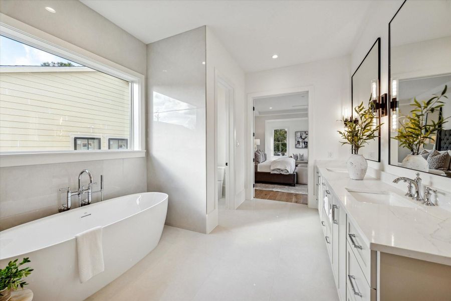 Furnished interior view inside a new home in , Houston (Image 16).