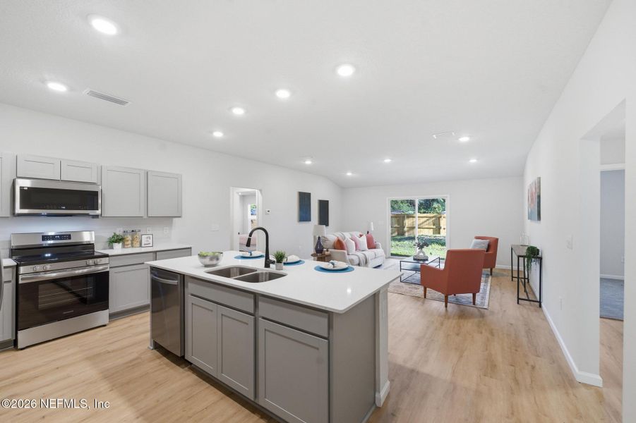 Furnished interior view inside a new home in , Jacksonville (Image 6).
