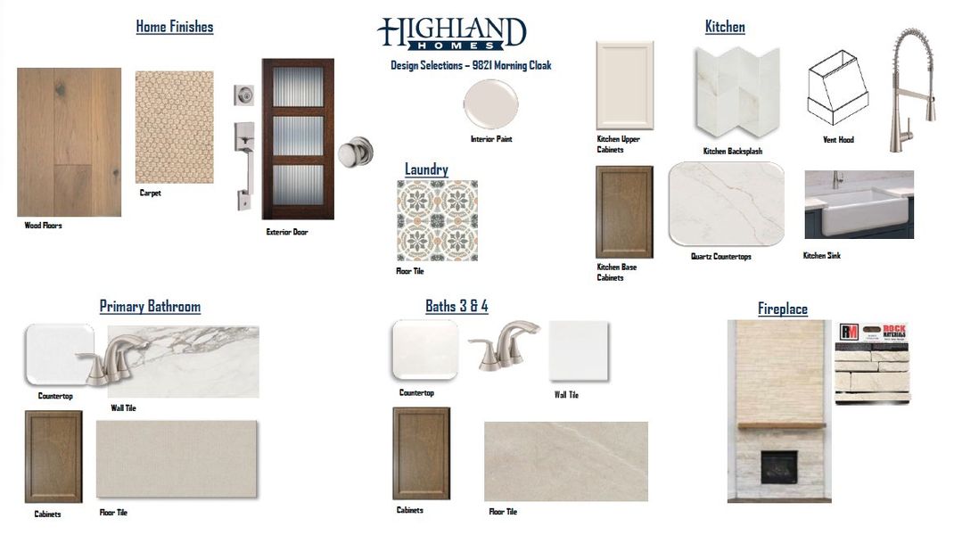 Sample of building materials used in homes in Landmark, Denton (Image 21).