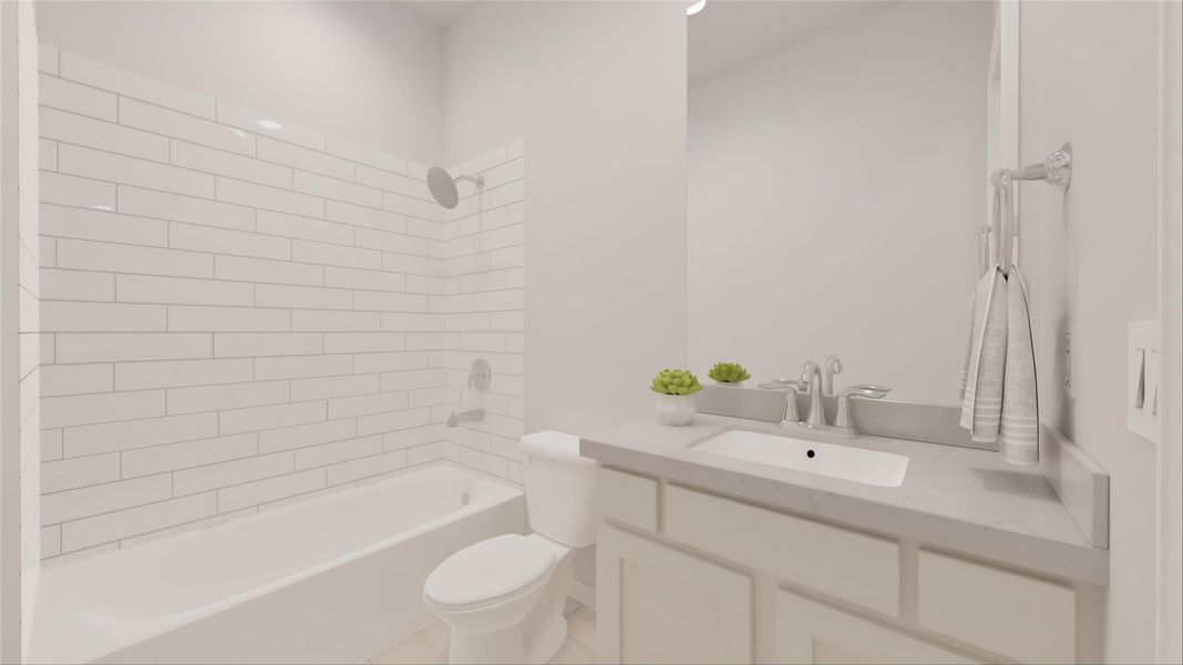 Furnished interior view inside a new home in Oakberry Trails, Waller (Image 5).