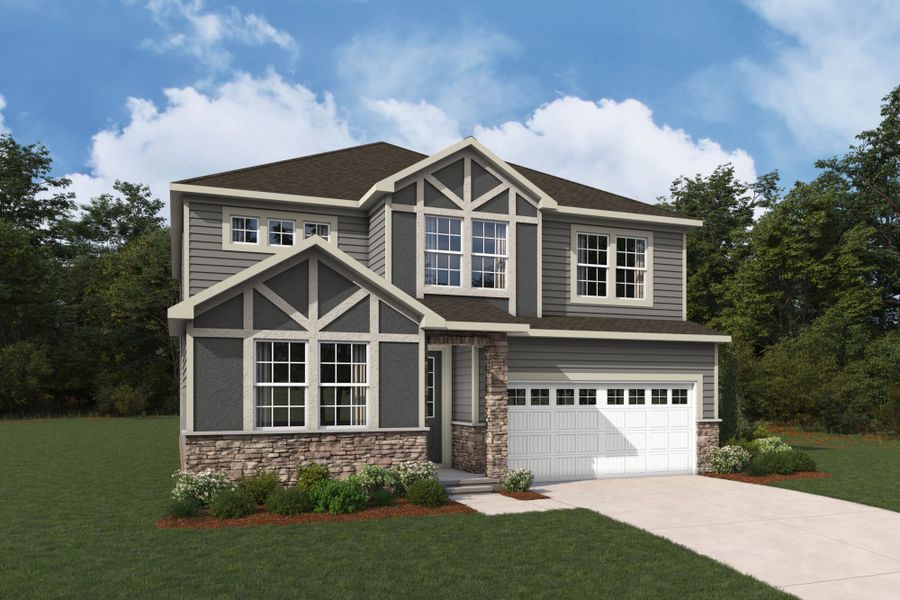 Representative exterior photo of a completed home built from the Sequoia by Mattamy Homes in Westfall, Gastonia, NC (Image 23).