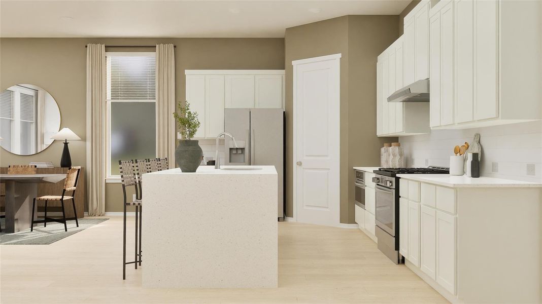 Furnished interior view inside a new home in Samara, League City (Image 4).