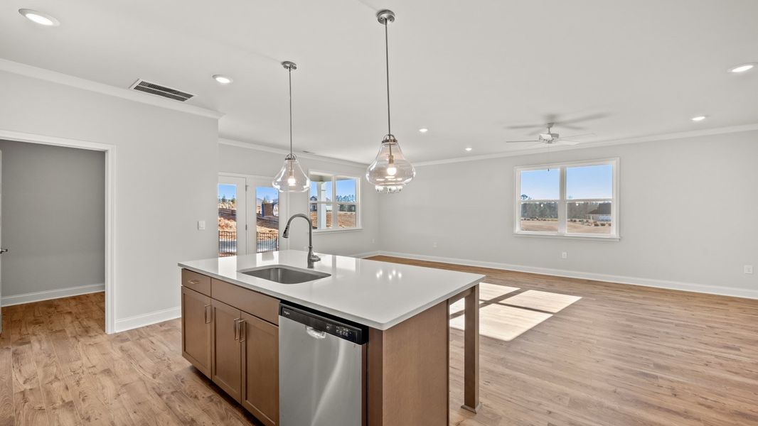 Furnished interior view inside a new home in Oak Ridge Meadows, Locust Grove (Image 9).
