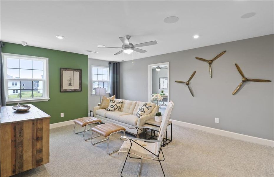 Furnished interior view inside a new home in Sierra Creek, Hoschton (Image 11).
