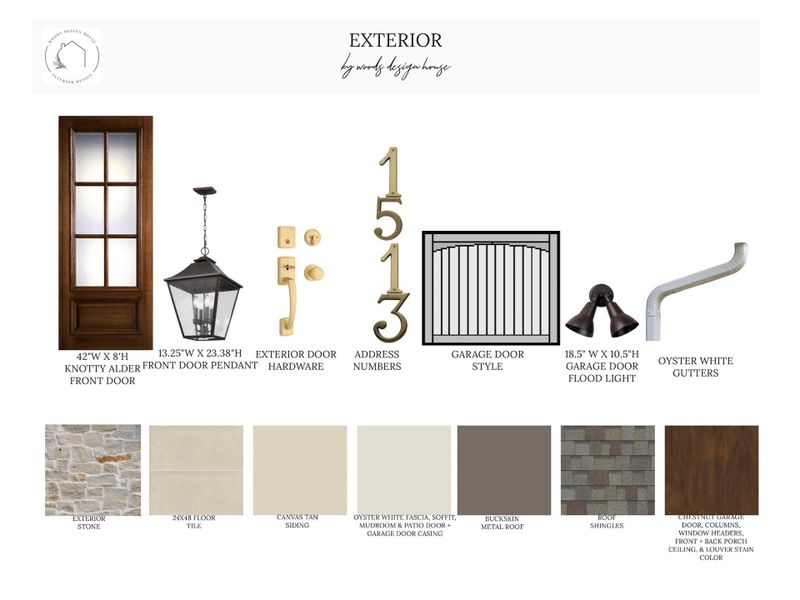 Proposed Exterior Selections! Proposed Exterior Selections!