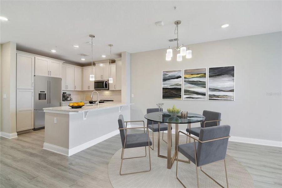 Furnished interior view inside a new home in Gatherings® of Lake Nona, Orlando (Image 3).