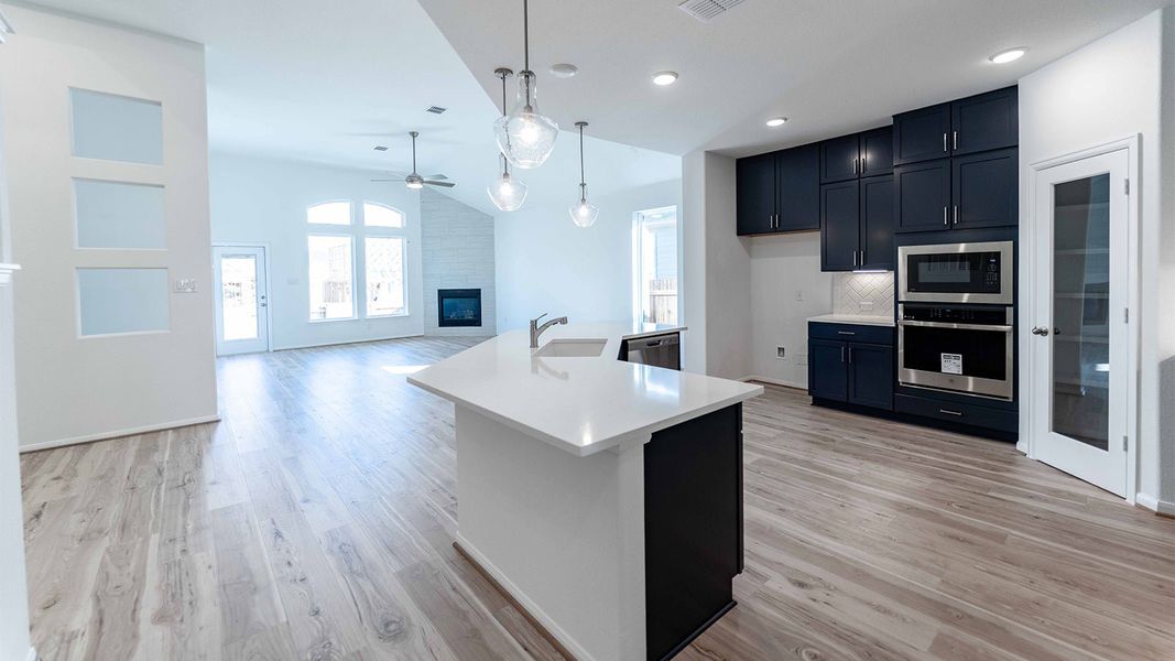 Furnished interior view inside a new home in Sunfield, Buda (Image 6). Furnished interior view inside a new home in Sunfield, Buda (Image 6).