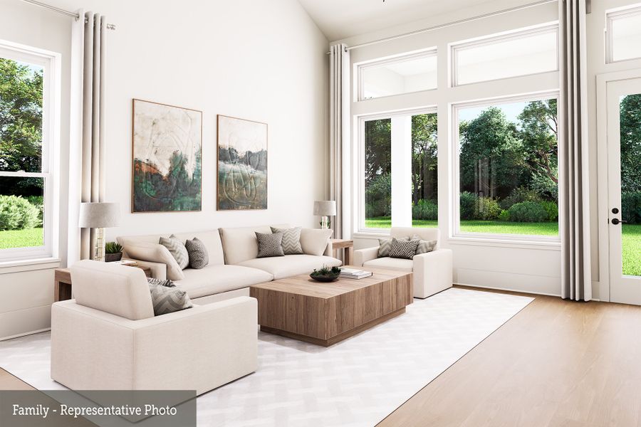 The Mansfield - Family Room The Mansfield - Family Room