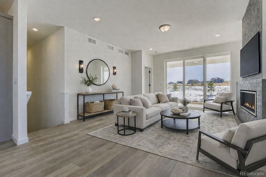 Virtually Staged Great Room Virtually Staged Great Room