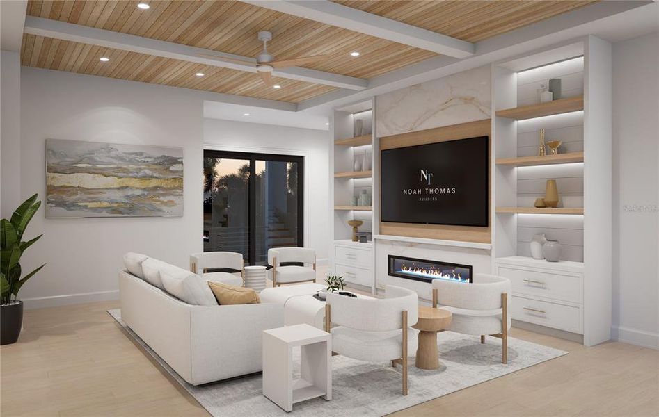 Furnished interior view inside a new home in , Redington Shores (Image 10).