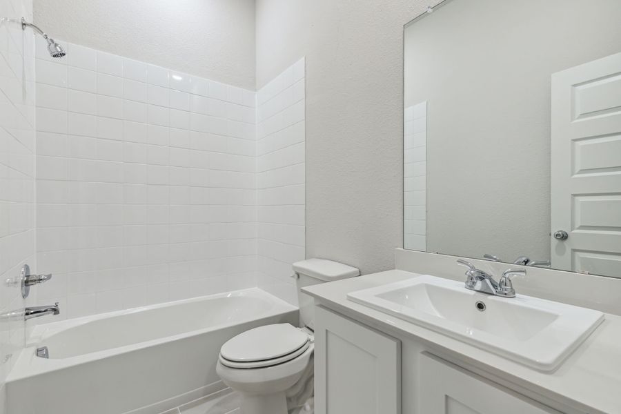 Bathroom in the Jade II home plan by Trophy Signature Homes – REPRESENTATIVE PHOTO Bathroom in the Jade II home plan by Trophy Signature Homes – REPRESENTATIVE PHOTO