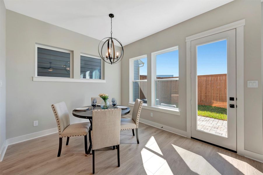 Furnished interior view inside a new home in Retreat at Oak Park, Houston (Image 12).
