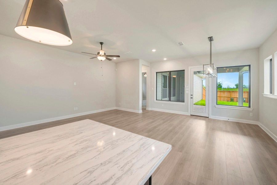 Spacious, unfurnished interior of a new home in Sienna - Landmark Row Collection, Missouri City (Image 33). Spacious, unfurnished interior of a new home in Sienna - Landmark Row Collection, Missouri City (Image 33).